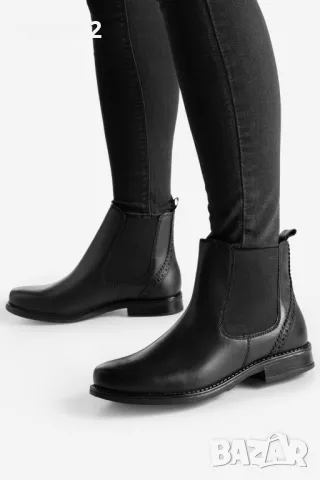Дамски боти Lasocki – ЧЕРНИ, ниски, тип „Челси“. Размер 40, снимка 4 - Дамски боти - 48659907