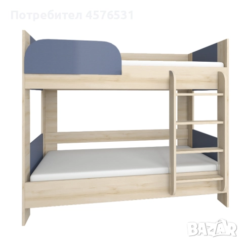 Двуетажно легло с 2 матрака.