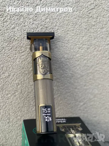 Maшинка - тример за подстригване и оформяне на коса и брада с 3 ПРИСТАВКИ и индикатор за батерията, снимка 3 - Тримери - 48101418