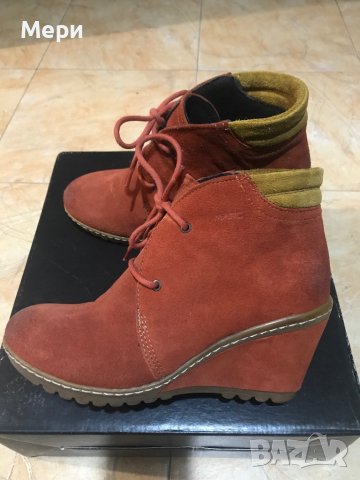 Дамски боти от естествен велур, снимка 4 - Дамски боти - 44278768