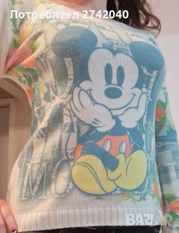 Пуловер с Мики Маус, снимка 1