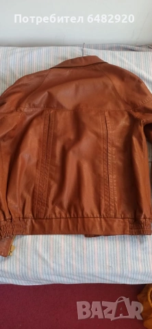 Кожено яке, снимка 4 - Якета - 53093589