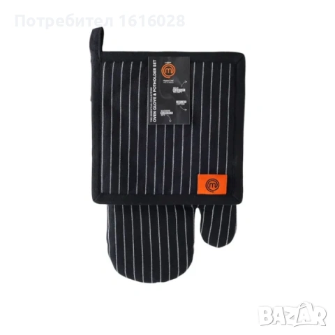 КОМПЛЕКТ РЪКАВИЦА ЗА ФУРНА И ПОСТАВКА ЗА ТЕНДЖЕРИ Master Chef, снимка 2 - Аксесоари за кухня - 53923230