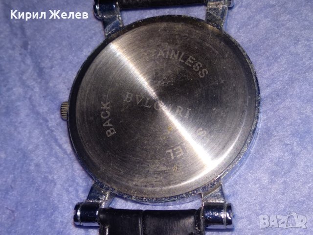 BVLGARI КВАРЦОВ ФЕШЪН МОДЕЛ РЪЧЕН ЧАСОВНИК ХУБАВА РЕПЛИКА с КАИШКА 32489, снимка 16 - Мъжки - 40443758