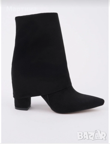 Дамски боти с ток , снимка 2 - Дамски обувки на ток - 52832337