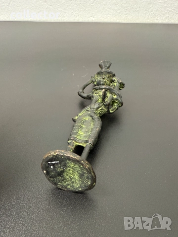 Индийска бронзова племенна фигура. №7497, снимка 10 - Антикварни и старинни предмети - 52064181