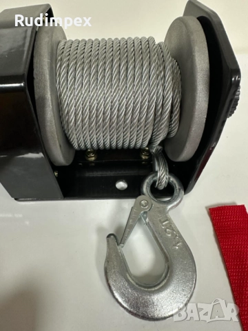 Лебедка 2000 lbs , 907 кг, 12V, електрическа, снимка 6 - Аксесоари и консумативи - 52468437