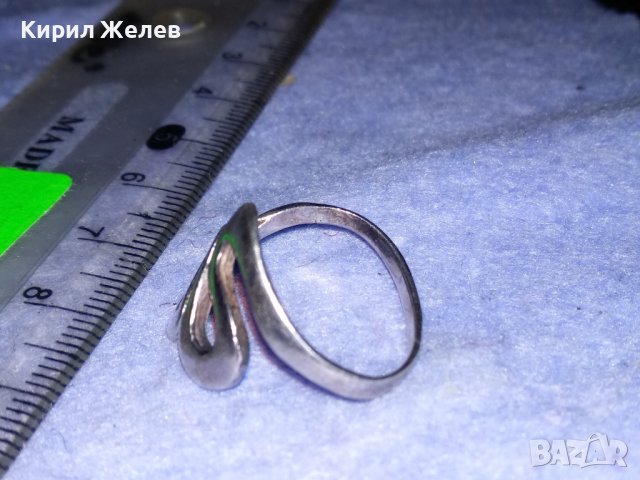 ФЕШЪН АРТ ПОСРЕБРЕН СТОМАНЕН ПРЪСТЕН с ПЕЧАТ 925 БИЖУ от БЛАГОРОДНА НЕРЪЖДАЕМА СТОМАНА 26332, снимка 7 - Пръстени - 39969276