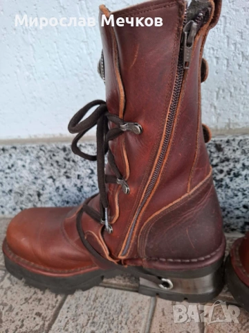 Мъжки ботуши New Rock Естествена кожа , снимка 5 - Мъжки ботуши - 54185925