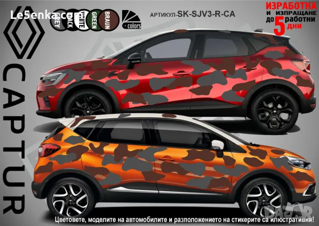 Dacia Duster SK-SJV3-DA-DU Кaмуфлаж Офроуд Джип Пикап Лодка Camouflage Off-Road стикери, снимка 17 - Аксесоари и консумативи - 47917669