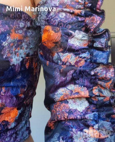 Топ с флорални елементи H&M, снимка 4 - Корсети, бюстиета, топове - 30508309