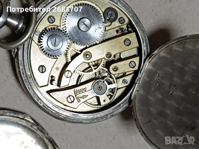 сребърен джобен часовник , снимка 6 - Джобни - 52052534