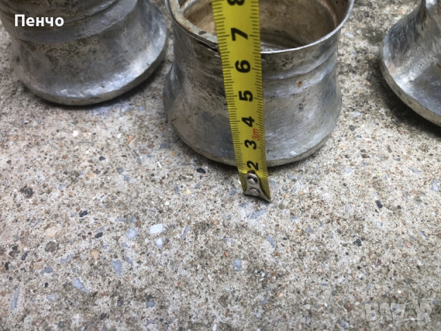 комплект автентични медни котлета /бакърчета, менчета/, снимка 9 - Антикварни и старинни предмети - 51690360