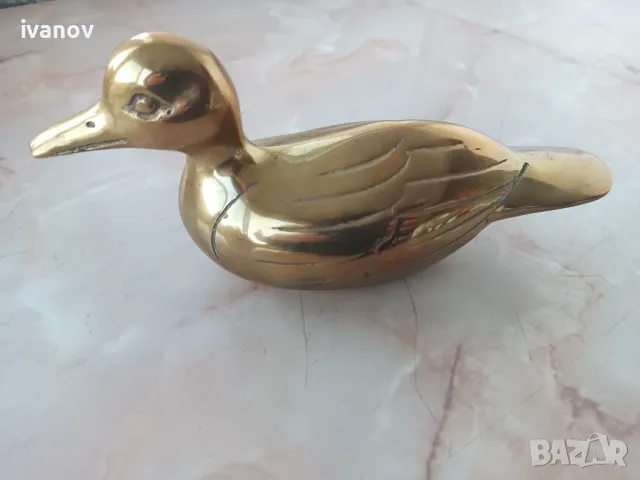Месингова фигура патица, снимка 9 - Колекции - 48374832