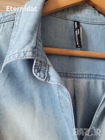 Дънкова риза , снимка 8 - Ризи - 44679788