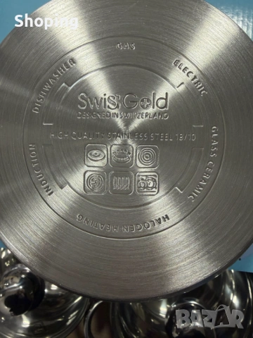 Комплект тенджери Swissgold EMMIE (SG-18099) – 3 броя с 5-слойно капсуловано дъно, снимка 7 - Съдове за готвене - 53272341