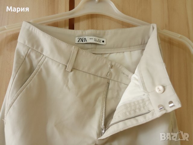 Дамски панталон ZARA от еко кожа , снимка 3 - Панталони - 38805453