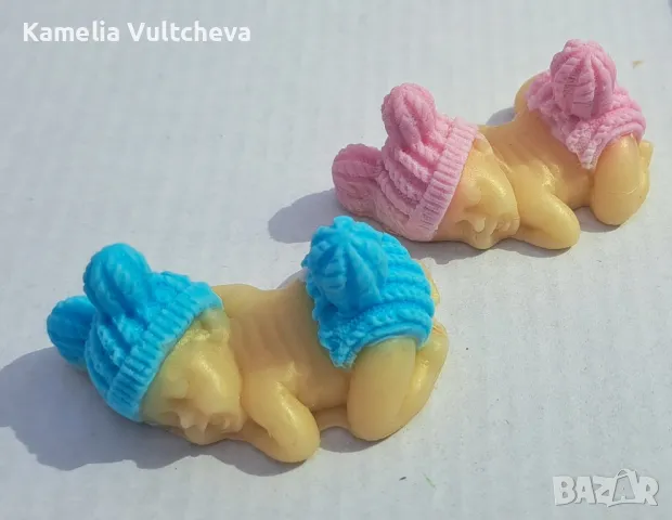 Подаръци за гости.Ръчно изработени сапунчета, снимка 3 - Декорация - 48612361