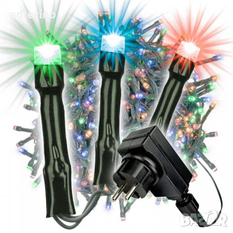 Гирлянд 1000 лед светлини, Коледна украса, лед осветление, светлинна верига