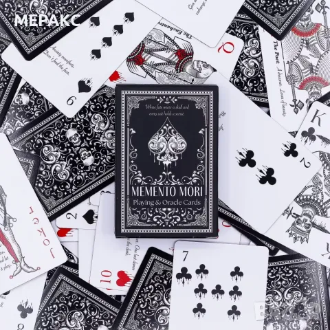 Готически карти  Memento Mori, снимка 2 - Карти за игра - 56223760