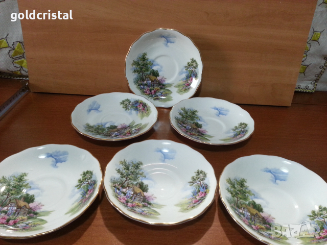 Английски порцелан чинийки, снимка 5 - Антикварни и старинни предмети - 44927550