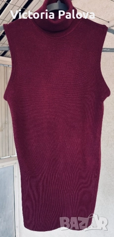 Стилно поло без ръкави 35% кашмир