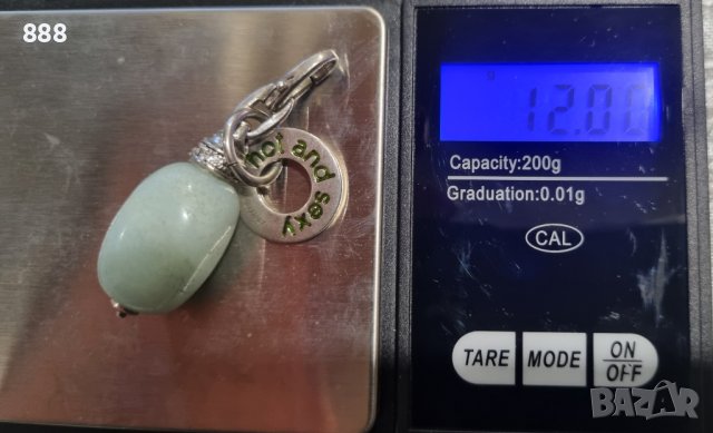 Vintage сребърна висулка Arezzo Italy с нефрит , снимка 5 - Колиета, медальони, синджири - 44186148