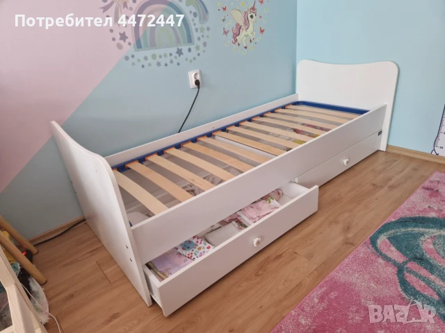 Детско легло Лорели с подматрачна рамка, снимка 10 - Спални и легла - 51402541