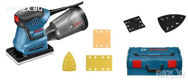 Виброшлайф Bosch GSS 23 AE Professional – 190 W, 93×230 мм, регулируеми обороти