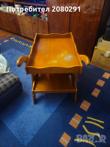 Дървена количка за сервиране или декор , снимка 6 - Градински мебели, декорация  - 53879811