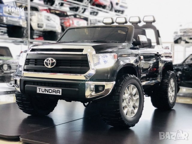 Акумулаторен джип TOYOTA Tundra 12V, лицензиран, с меки гуми, кожена седалка, снимка 8 - Детски велосипеди, триколки и коли - 37661766