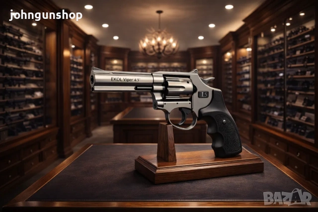 Револвер Ekol Viper 4.5" Satina 9mm P.A.K , снимка 2 - Газово оръжие - 53915840