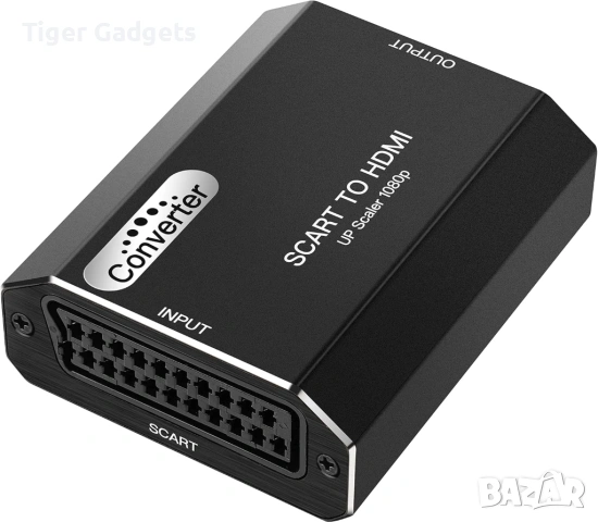 SCART към HDMI конвертор – Full HD адаптер 720p/1080p (алуминиев корпус)
