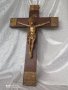 Стар кръст разпятие Христово,голям,тежък кръст от божи гроб,донесен преди 50,Исус Христос, снимка 7