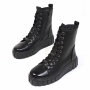 Дамски спортни боти в черно с ефектна подметка , снимка 2