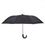 Чадър за дъжд Автоматичен черен 42 см, снимка 2