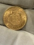 Златна монета 20 драхми 1884 година, снимка 3