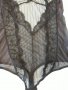 Прозрачно красиво боди сексапилно черно с дантела, симетрични сегменти екстра вижън, прашка  , снимка 1 - Бельо - 37338968