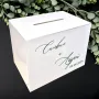 Бяла Сватбена Кутия за Кауза, Кутии за пликове, Кутии за Подаръци, снимка 5