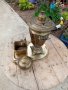 Античен руски императорски САМОВАР от месинг с поднос,чайник и купа, снимка 2