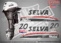 SELVA Ray Aruana Murena Pike Spearfish Piranha извънбордови двигател надписи, снимка 6