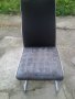 Тръбни столове от изкуственна кожа и плат четири броя, снимка 1 - Други стоки за дома - 38899324