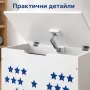Дървен детски сандък за играчки, снимка 8