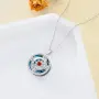 TOUPOP компасна висулка от стерлингово сребро 925 с камък за жени, снимка 4