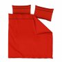 Луксозно #Спално #Бельо #Памучен #Сатен с паспел в алено червено, размер за спалня 