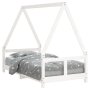 vidaXL Детска рамка за легло бяла 80x160 см масивна борова дървесина(SKU:834460, снимка 1 - Спални и легла - 44362879