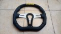    Оригинален спортен волан MOMO Trek TRK 35B K0B 350 мм. естествена кожа., снимка 2