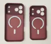 Калъф  iPhone 18 Pro/iPhone 17 Pro/iPhone 18 Pro Max/iPhone 17 Pro Max - Light Blue, Deep Burgundy, снимка 8