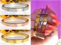 Гривни Cartier Супер Качество /  Гривна Стомана Картие Love Bracelet с отвертка и Гривна Пирон