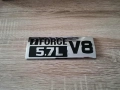 сребриста с черно емблема i-Force V8 5.7L за Toyota, снимка 1